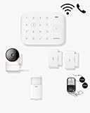 Daewoo Vigilia+ - Alarma para casa conectada con Wi-FI y gsm con cámara giratoria, detectores de Apertura/vibración, Detector de Movimiento Animal, Control Remoto, Insignias RFID, aplicación móvil