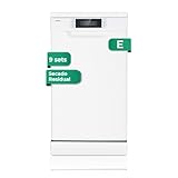 Svan Lavavajillas 45 cm Blanco SJ94500ED. 2100W, 9 Cubiertos, 2 Bandejas, 7 Programas, Display LED manual, Función Stop&Go, Bajo nivel Sonoro, Eficiencia Energética Clase E