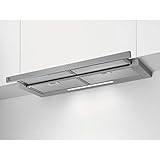 Electrolux LFP419X Campana extractora extraíble, 90 cm, 3 velocidades, Potencia máxima 440 m3/h, Control botones, Luces LED, Filtro de carbón lavable antigrasa, Inox, Clase C