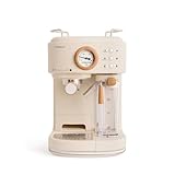 CREATE / THERA RETRO PRO/Cafetera Express semiautomática Arena / 20 bares, depósito de leche, bandeja de goteo, dos salidas,capacidad 1,5l, para café molido, 1250W
