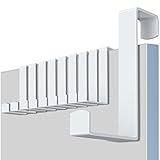 MOSUO Perchero Puerta, 10 Piezas Colgador Puerta Acero Inox Ganchos Puerta Sin Taladrar Ganchos para Colgar Adecuado Para Dormitorio, Baño, Cocina, Armario, Blanco