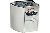 Harvia Vega Compact BC35 SN-HARVIA-PO35 - Sartén eléctrica para Sauna, 3,5 kW, con unidad de control empotrada
