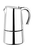 BRA Bella Cafetera, Capacidad 10 Tazas, Acero Inoxidable 18/10, Único
