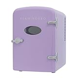 Flamingueo Nevera Pequeña - Mini Nevera 4L, Mini Frigorifico 12V/220V, Nevera Skincare, Función Frío y Calor, Nevera Maquillaje, Nevera Cosmeticos
