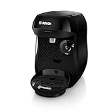 Bosch - Cafetera Tassimo Happy Friendly, Pastillas Descalcificadoras incluidas, Hasta 70 bebidas, OneTouch, INTELLIBREW™, Negro, TAS102EA