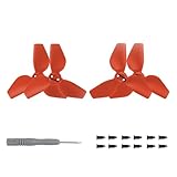 Adecuado para hélices para DJI NEO Cámara voladora de bolsillo 2016S Hélices de color Accesorios de ala de dron livianos para DJI NEO (Rojo 2 Pares)