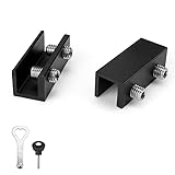 Cerradura de Bahía Deslizante, KINHARD Limitador de Ventana Corrediza Ajustable con Cerradura, Bloque de Ventana Corrediza, Cerradura de Puerta Corrediza Veranda y Cerradura de Ventana.
