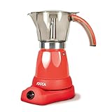 Jocca - Cafetera Italiana Eléctrica | 6 Tazas | Jarra Sin Cables | Base Eléctrica | Giro 360º | Jarra con Asa de Frío | Mantiene el Calor