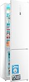 Midea Frigorífico Combi No Frost 59,5 cm ancho x 188 cm alto - Blanco - Nevera libre instalación 224 L + 86 L Congelador - Refrigerador de bajo consumo con congelador vertical
