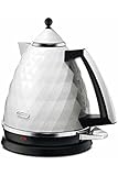 De'Longhi Brillante KBJ 2001.W - Tetera eléctrica, 200 W, 1.7L, plástico, blanco