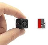 KUUS. C1 Mini Camara Espia 2,3 cm | Cámaras con Audio y Vídeo | Cámara Oculta con Tarjeta de Memoria 32GB | Micro Cámara Espía Sin WLAN Secreto Interior | Detección de Movimiento | Visión Nocturna