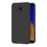 AICEK Funda Samsung Galaxy J4 Plus, Negro Silicona Fundas para Samsung Galaxy J4+ Carcasa Galaxy J4 Plus Negro Silicona Funda Case (6,0 Pulgadas)