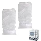 2 Pcs IBC Filtro de Repuesto de Nailon, Filtro de Agua de Lluvia, Filtro de Red de Nylon de IBC, Accesorio para depósito IBC para el Tanque de Agua de Lluvia IBC Ventilación Ton Barril Cubierta