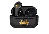 OTL Technologies - Auriculares inalámbricos Bluetooth V5.0 para niños Batman con Caja de Carga, Negro