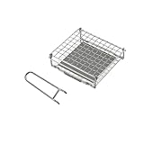 CAMPINGMOON - Tostadora de camping para estufa de gas, parrilla de fuego superior, parrilla de acero inoxidable 304, tostadoras de pan con tenedor de malla antiquemaduras, tamaño mediano, US-1615