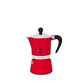 Bialetti Rainbow Cafetera Italiana Espresso, 6 Taza, Aluminio, Rojo, 6 Tazas