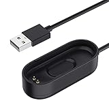 CABLEPELADO Cable USB Carga y sincronización | Compatible con Xiaomi Mi Band 4 | Cargador Xiaomi Mi Band 4 | Cable reemplazo Xiaomi Mi Band 4 | Longitud 1 metro | Negro