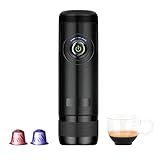 Be Smart® - Máquina de café Nespresso/L'OR portátil eléctrica de 12 V/2 A para viajes, para coche, camping, barco, senderismo, compatible con cápsulas Nespresso/L'OR