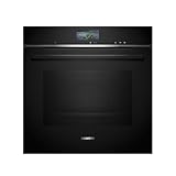 Siemens HS736G3B1 iQ700 A+ Einbaudampfbackofen, 60 cm breit, 71 L, 21 Heizarten, TFT Touchdisplay, Kindersicherung, Home Connect, Bratenthermometer, schwarz