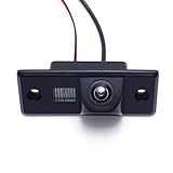 Kalakus Coche Universal de Visión Trasera Cámara en luz de la matrícula CCD Chip Revertir Asistencia de Copia de Seguridad de la Cámara de Aparcamiento para VW Golf5 B5 Navi