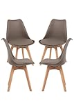 Regalos Miguel - Packs Sillas Comedor - Pack 4 Sillas Synk Basic - Taupe