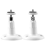 OOTSR (2 Piezas) cámara de Seguridad Montaje de Pared Interior/Exterior, Soporte de Montaje en Techo Ajustable para Arlo, Arlo Pro y Otros Modelos compatibles (Blanco)