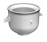 KitchenAid 5KICA0WH Heladera, 500 W, 1.9 litros, Acero Inoxidable, blanco