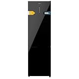 Cecotec Frigorífico Combi Bolero CoolMarket Combi 356 Black Glass E. Compresor Inverter Plus Frigorífico Combi Cristal Negro 200X59.5Cm, 356L, No Frost, Clase E, Multiairflow, Fast Cooling