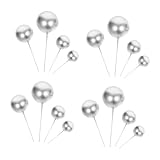 Vaguelly 20 Piezas De Adornos Para Cupcakes Esferas De Cumpleaños Mini Adornos Para Hornear Chispas De Colores Para Pasteles Adornos Comestibles Con Forma De Palabra Para Cupcakes