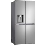 LG Frigorífico GML861PYPE Side by Side Slim Clase E, 506 L, frigorífico multipuerta con congelador, dispensador de agua de hielo triturado con UVnano, Total NoFrost, compresor inteligente inversor
