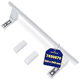 MONTERAL Asa Puerta Frigorifico Blanco 743067000 7430670 para Liebherr Recambios Tirador Nevera y Congelador el Kit Incluye 2 Tapones Garantía de 10 Años