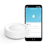 Alarma de sirena inteligente WiFi: alarma de seguridad para el hogar con sonido de 100 db, control de aplicación, sirena de alarma inteligente para sistema de seguridad del hogar y automatización