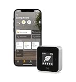 Eve Room – Sensor de calidad del aire para interior para registrar la calidad del aire (COV), temperatura y humedad, tecnología Apple HomeKit, Bluetooth, Thread