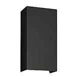 TEKA - Cubretubo Superior DVI 800 mm, Prolongación de Campana, Fabricado en Acero Inoxidable, Cubretubos para Campanas Decorativas, Elegancia y Sobriedad, Tamaño 330x270x800 mm, Color Negro mate