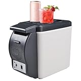 Congelador Portátil De Coche | Refrigerador Compacto Para Autocaravana | Refrigerador Portátil De Camping, Congelador De Coche Eléctrico, Pequeño Refrigerador Eléctrico Con Capacidad De 6 Litros