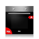 Nilson Horno Multifunción Básico Inox NH4700EX. Capacidad 70 Litros, 2100 W, 4 Programas, Interior Esmaltado, Fácil Limpieza, Eficiencia Energética Clase A
