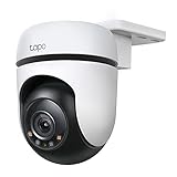 Tapo C51A - Cámara de vigilancia Wi-Fi para Exteriores 360°, visión Nocturna a Todo Color 2k (3 MP), detección Personas con IA Seguimiento Movimiento Inteligente IP65