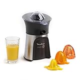 Moulinex Vitapress PC603D Exprimidor 100W de potencia con vertido directamente en el vaso, 3 conos para limones, naranjas, pomelos y tope antigoteo