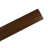 Amig - Tapajuntas para suelo | Adhesivo | Perfil de unión para suelos, parquet y tarima | Tira de transición | Color: Nogal oscuro | Medidas: 985 mm x 4mm x 0,5mm | Especial para suelos de madera