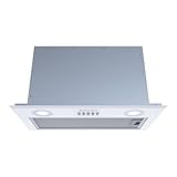 Aspes Grupo Filtrante de Integración 52cm Blanco AGF5200CB. Potencia 108m3/h, 3 Velocidades, Control Manual, Filtro apto para Lavavajillas.
