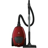 Electrolux Pure D8.2 Silencio Aspirador con Bolsa, Plástico Acero Inoxidable, Rojo