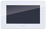 Vimar K40932 Monitor LCD 7in con teclado capacitivo para kit videoportero de superficie, alimentador, con estribo para la fijación de superficie, Blanco