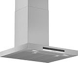 Bosch Campana Extractora Decorativa de Pared, 60 cm, Serie 4, Control TouchSelect, Silenciosa, Alta Capacidad de Extracción, Acero Inoxidable, DWB67IM50