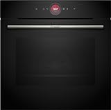 Bosch - Horno Multifunción, 60 cm, Serie 8, Electrónica TFT TouchControl, AirFry, Función Assist, Home Connect, Pirólisis, Negro, HBG7741B1