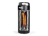 Perel PHT1200 Calefactor Electrico de Pie con Infrarrojos Silencioso para Exteriores, 1200 W, Diametro de 22 cm, Altura de 56 cm, Ipx4