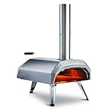 OONI Horno de Pizza de Exterior multicombustible Karu 12 - Horno de Pizza portátil de leña y Gas - Pizzero para cocinar al Aire Libre - para auténticas Pizzas a la Piedra