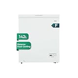 Svan Congelador horizontal Blanco SCH1500FDC. Capacidad 142 Litros, Dual Cooling, 1 Cesta, Bajo nivel Sonoro, Eficiencia Energética Clase F