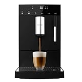 Cecotec Cafetera Superautomática Compacta con Vaporizador Cremmaet Compact Steam. 1350W, 19 Bares, Sistema Thermoblock, Depósito Café en Grano 150gr con Molinillo y 1,1 L de Agua