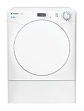 Candy Smart CSE V8LF-S, Secadora Evacuación, 8KG, Digital y Mandos, Tecnología NFC, 14 Ciclos, Escotilla XXL, Planchado Fácil, Inicio 3-6-9H, Posibilidad Instalación en Columna, Blanco