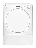 Candy Smart CSE V8LF-S, Secadora Evacuación, 8KG, Digital y Mandos, Tecnología NFC, 14 Ciclos, Escotilla XXL, Planchado Fácil, Inicio 3-6-9H, Posibilidad Instalación en Columna, Clase C, Blanco